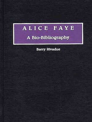 cover image of Alice Faye